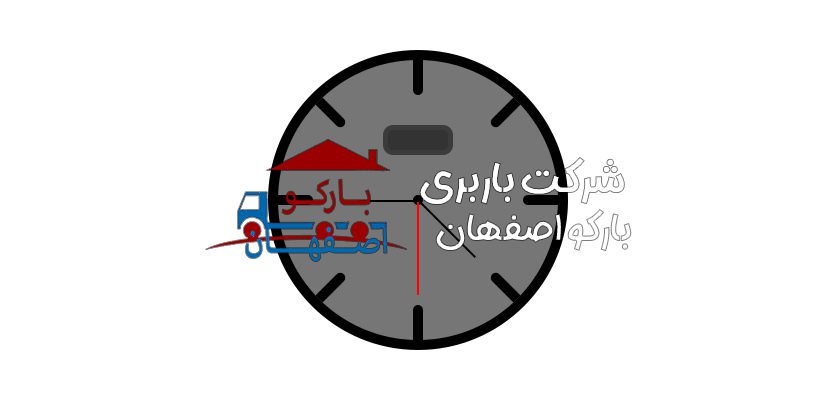 این یک تصویر از یک ساعت دیواری است - حمل و نقل اثاثیه منزل